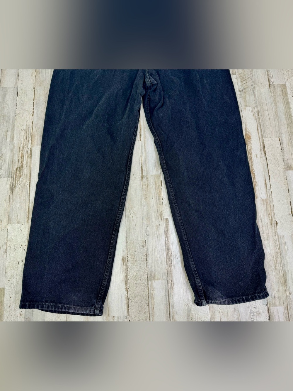 Vintage Levis 550 Pants Jeans Men 40x30 Denim Stretch Black Straight - Picture 12 of 12